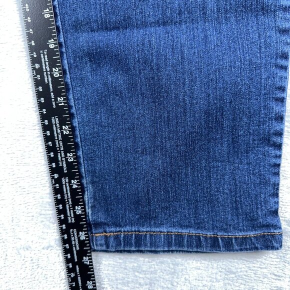 Gloria Vanderbilt Amanda 2.0 Straight Jeans All Around Slimming Womens Blue 14 - Picture 9 of 11